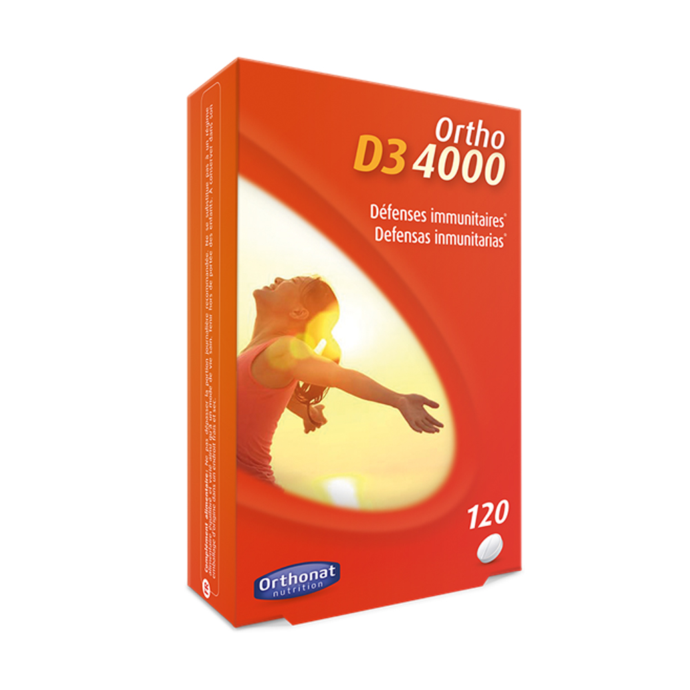 Orthonat Ortho D3 4000 defensas inmunitarias 120 comprimidos
