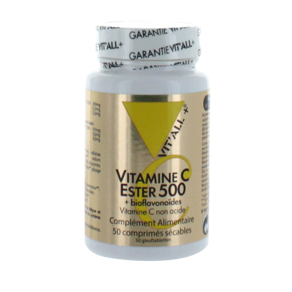 Vit'All+ Vitamina C Ester 500 50 Comprimidos Divisibles Vit&rsquo;all+ 50 Comprimés