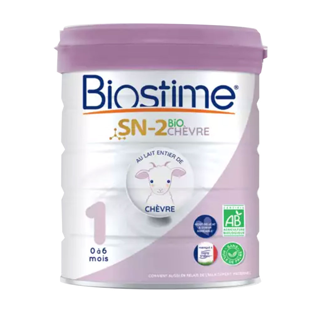Biostime SN-2 Leche infantil ecológica de cabra de 1ª edad de 0 a 6 meses 800g
