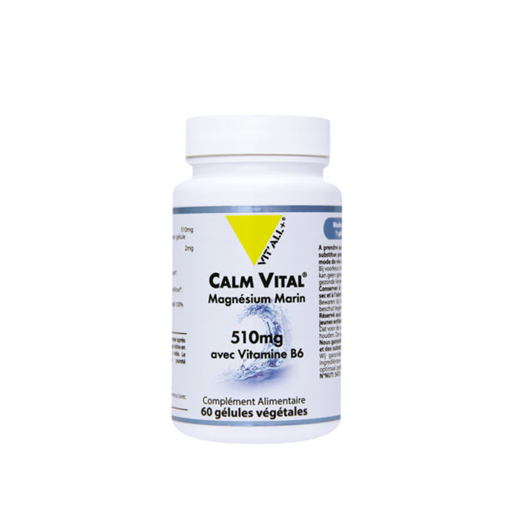 Vit'All+ + Calm Vital Magnesio 60 Comrpimidos 60 Gélule végétale