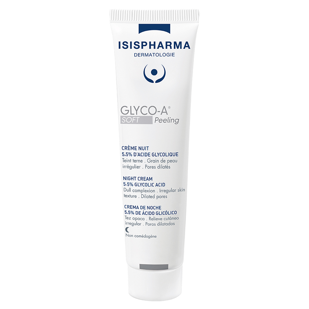 Isispharma Glyco-A Crema de Noche peeling suave 5,5% ácido glicólico 30 ml