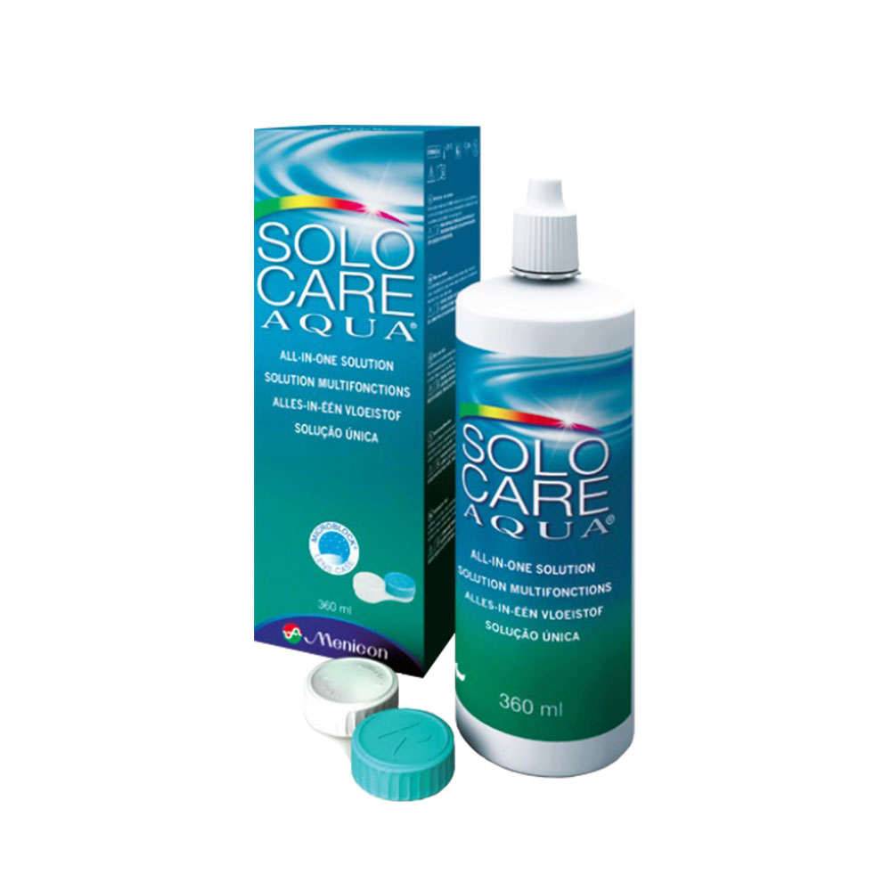 Menicon Solocare Aqua Solución multifuncional para lentes blandas 360ML