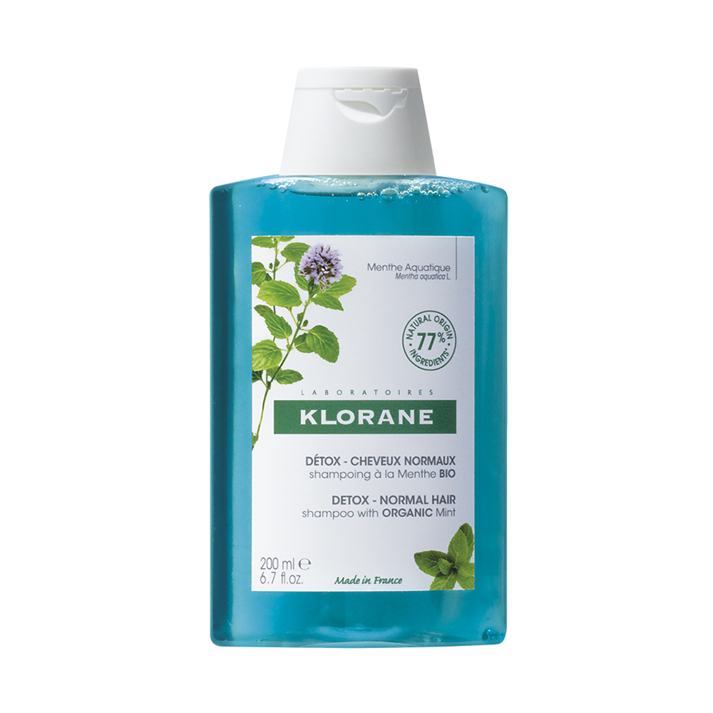 Klorane Menta Acuática Champú detox anticontaminación Bio 200ml