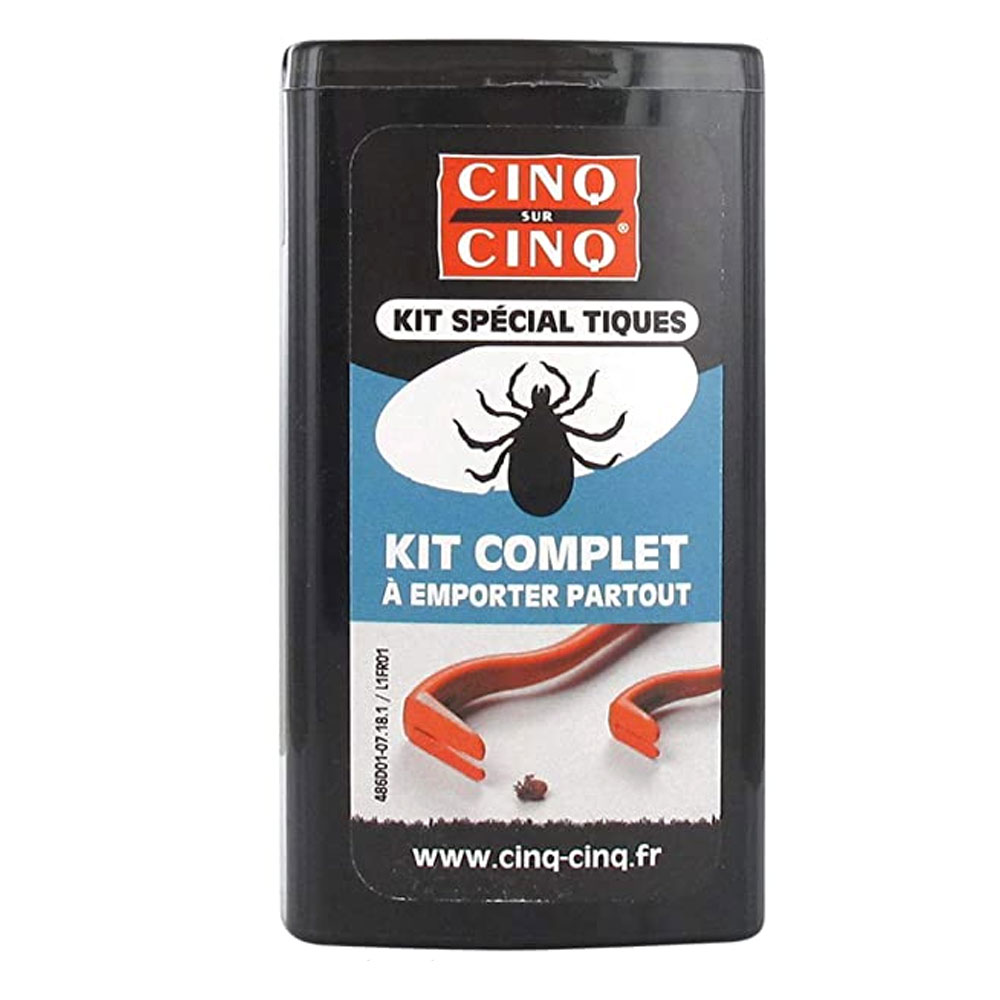 Cinq Sur Cinq Kit completo especial garrapatas fácil de transportar