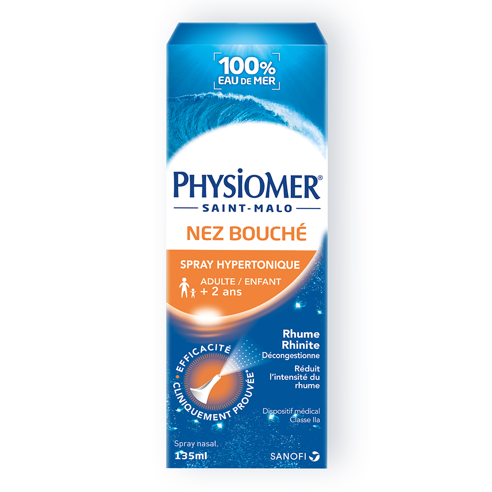Physiomer Nariz congestionada spray hipertónico adultos y niños 135 ml
