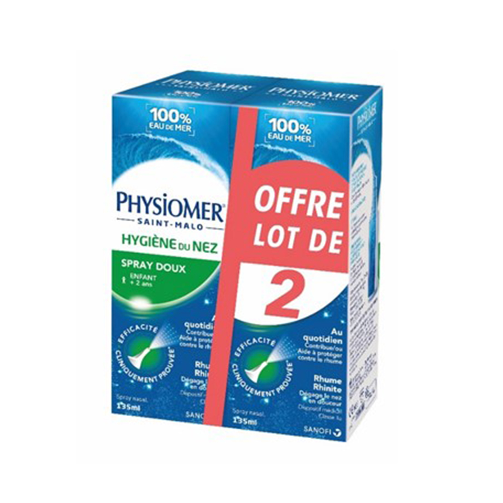 Physiomer Higiene nasal Spray suave 2x135 ml