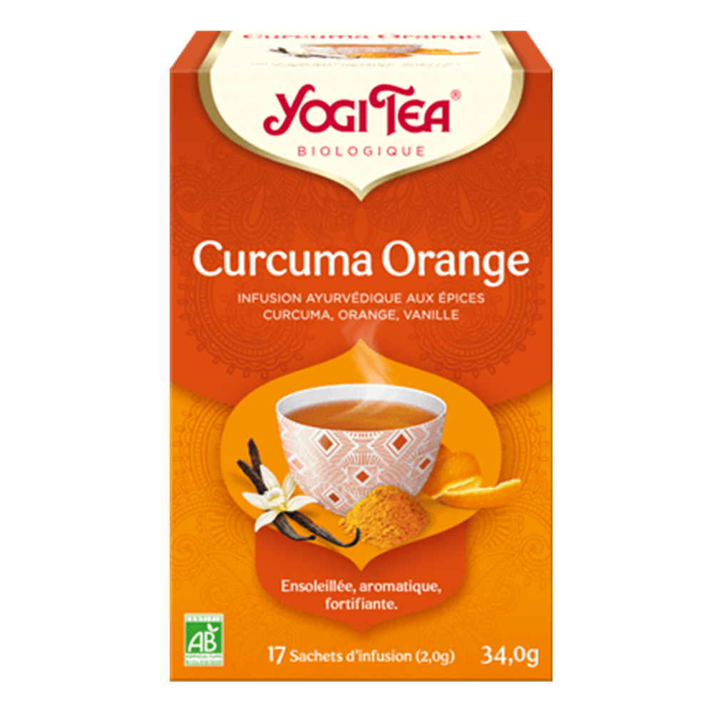 Yogi Tea Infusión bio cúrcuma y naranja 17 bolsitas