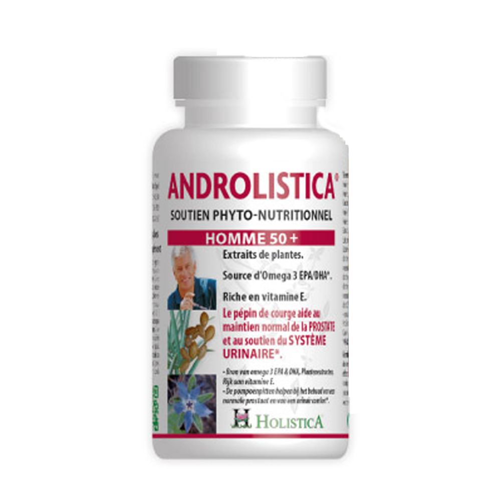 Holistica Androlistica Comodidad urinaria para hombres mayores de 50 años 90 cápsulas