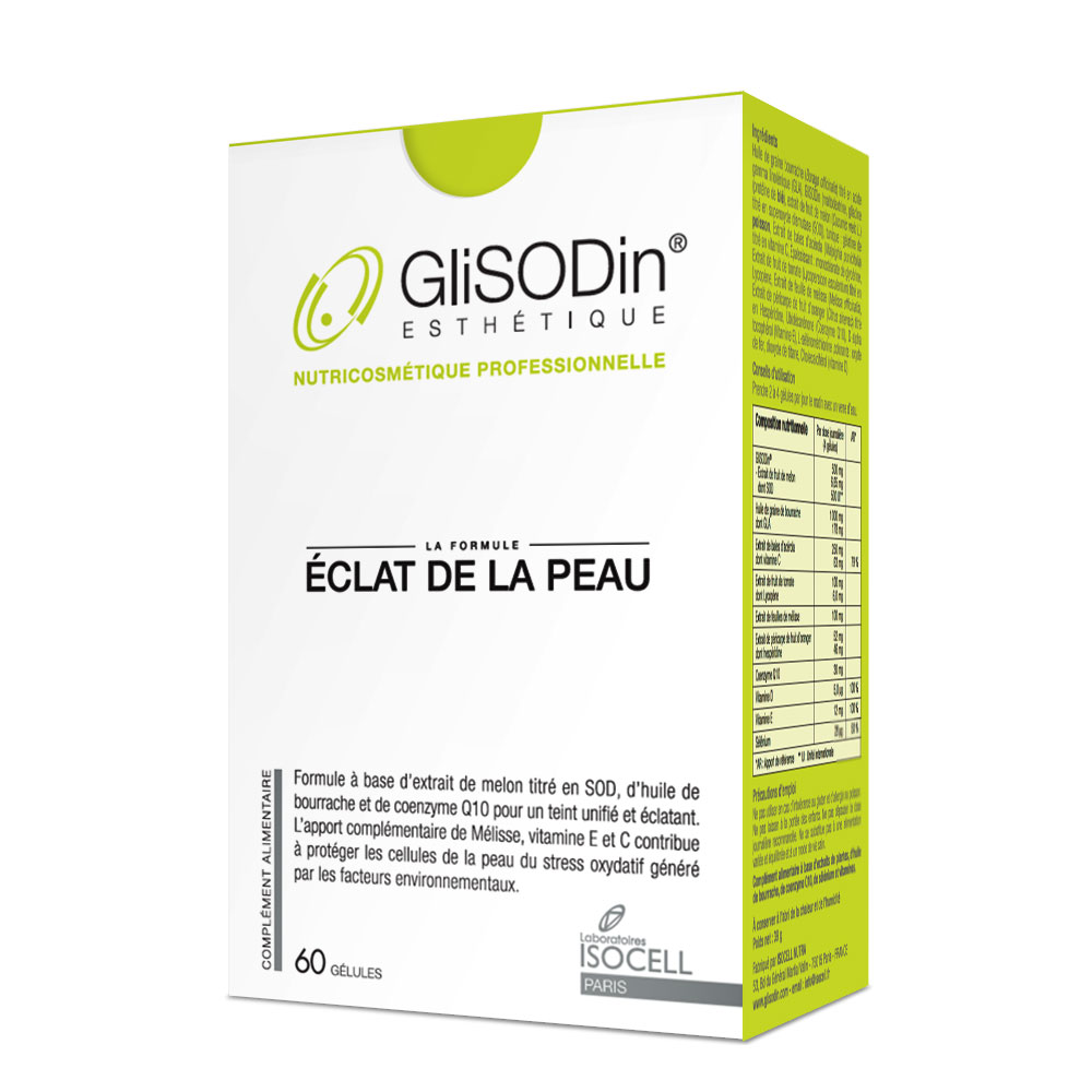 Isocell Glisodin Complemento alimenticio Iluminador 60 Cápsulas