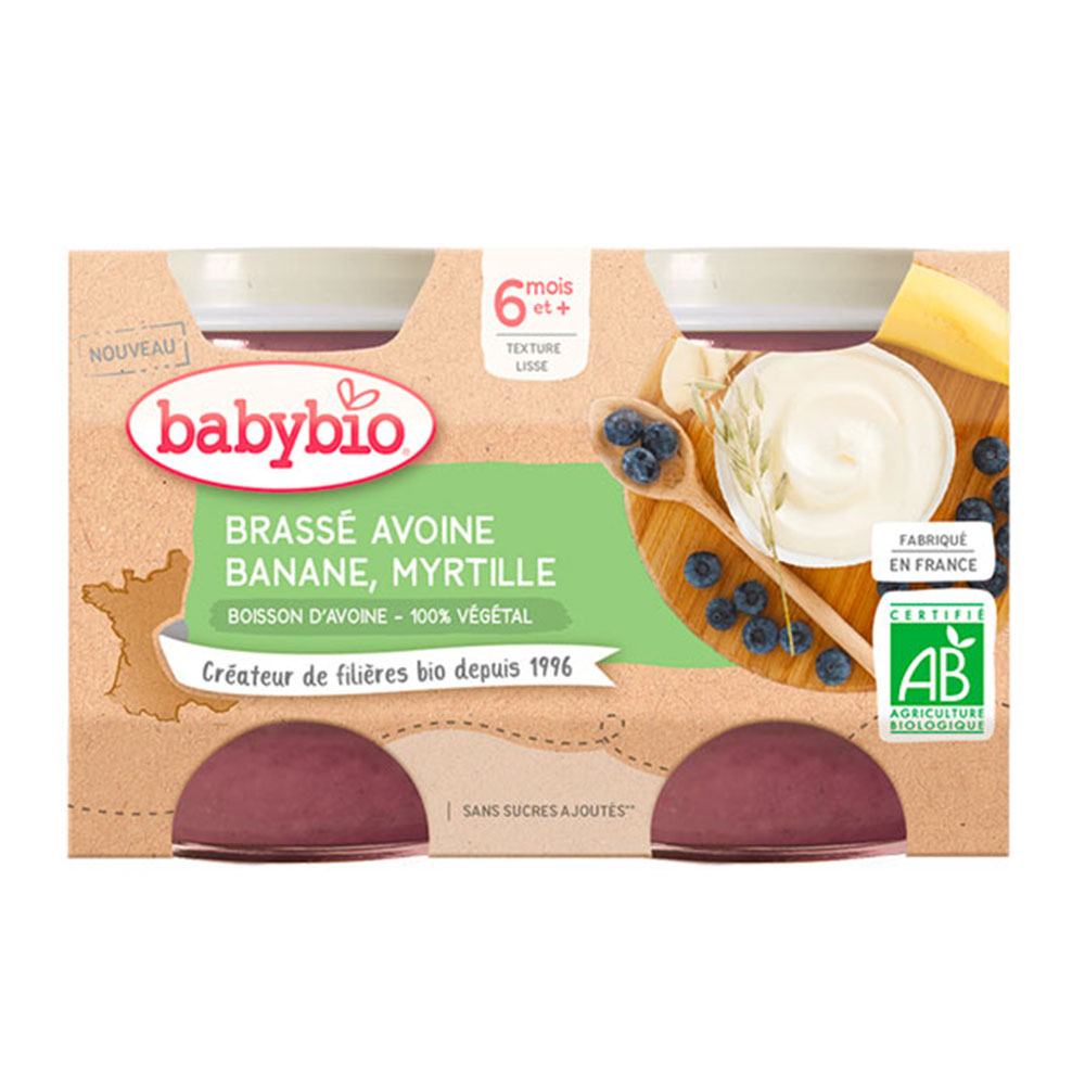 Babybio Postres Potitos bio mezcla vegetal 6 meses o más 2x130g