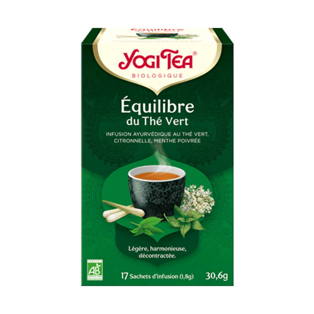 Yogi Tea Equilibre Du The Vert Bio 17 sobres