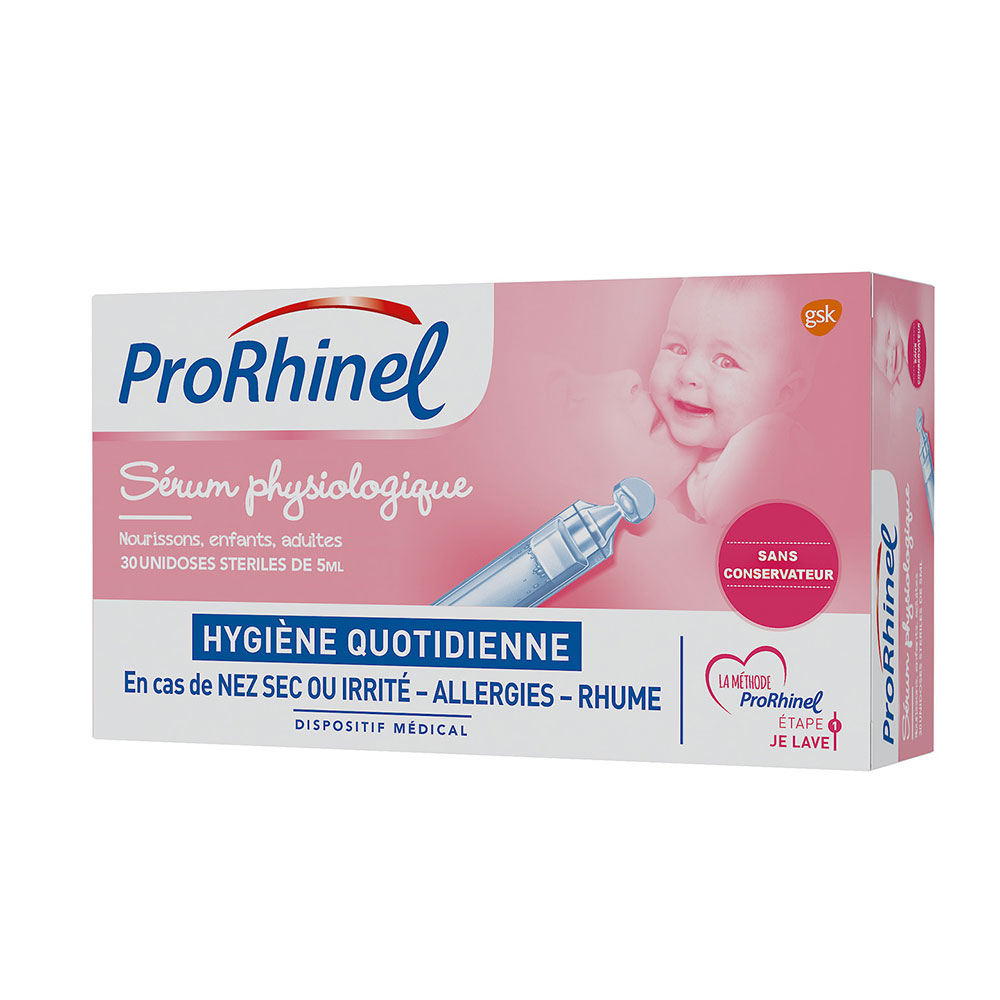 Prorhinel Sérum fisiológico Lactantes, niños y adultos 30 monodosis de 5 ml