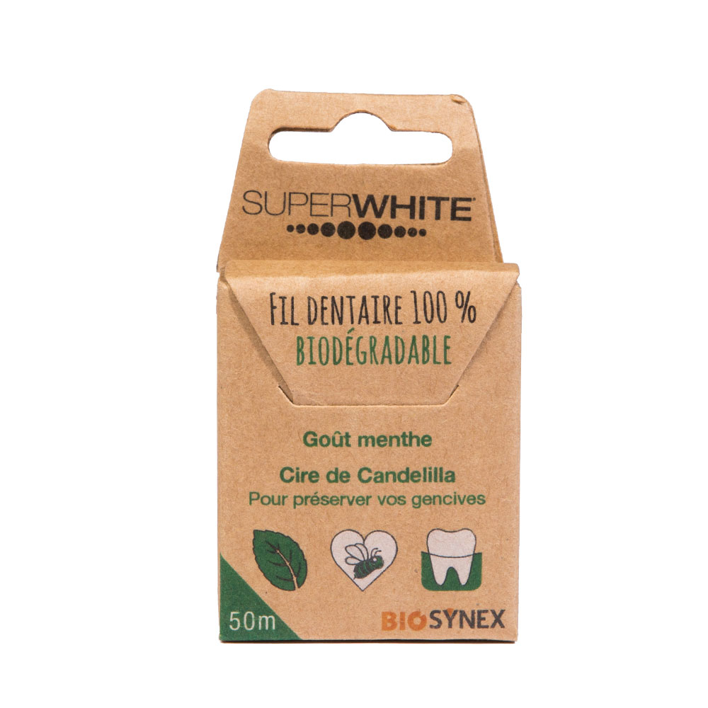 Biosynex Seda dental 100% biodegradable Sabor a menta 50m