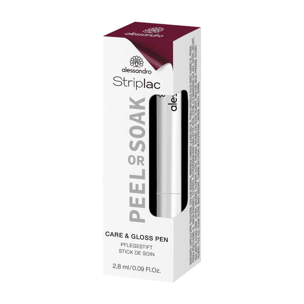 Alessandro Striplac Care &amp; Gloss Pen Rotulador Peel Or Soak 2.8 ml