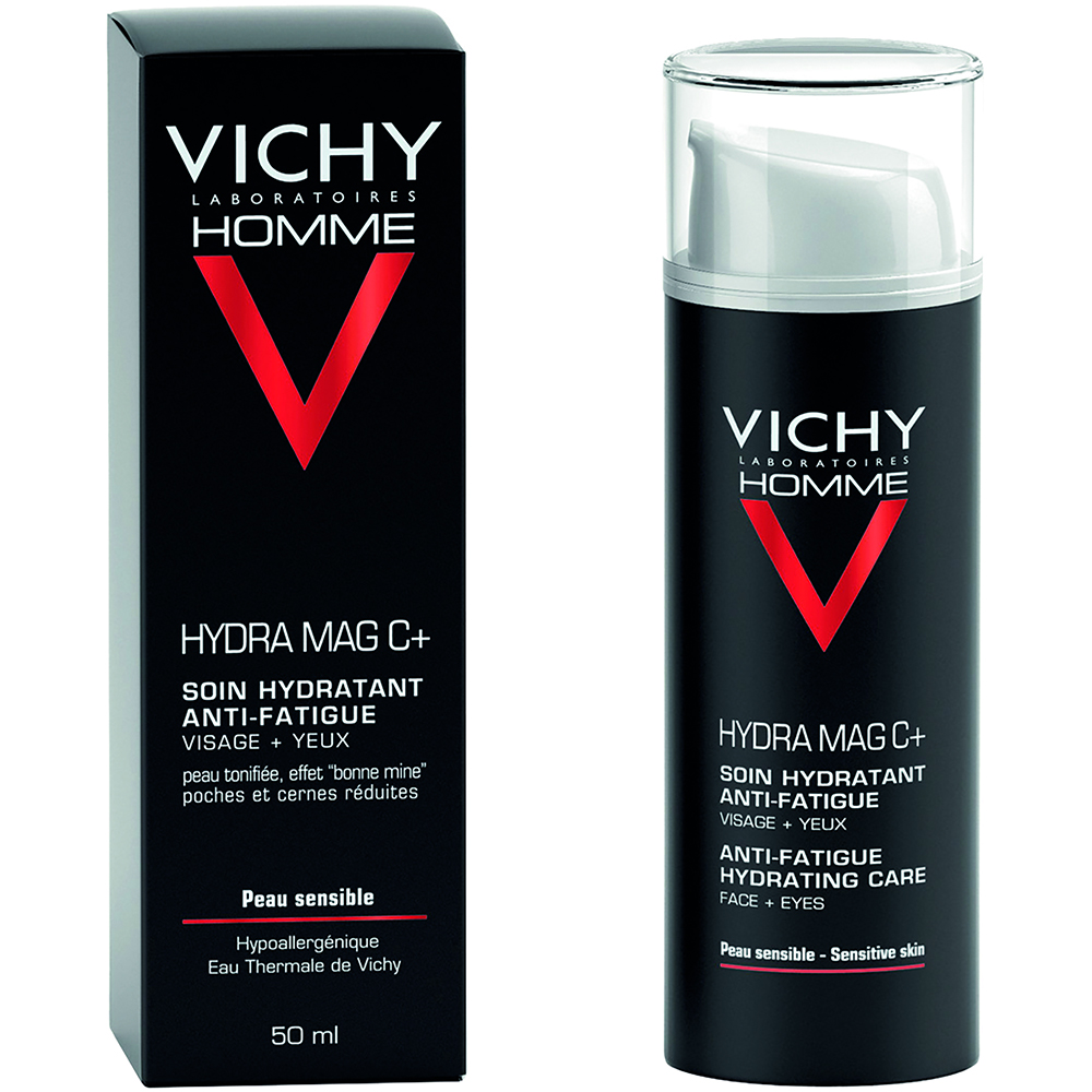 Vichy Hombre Cuidado hidratante anti-fatiga Hydramag pieles sensibles 50 ml