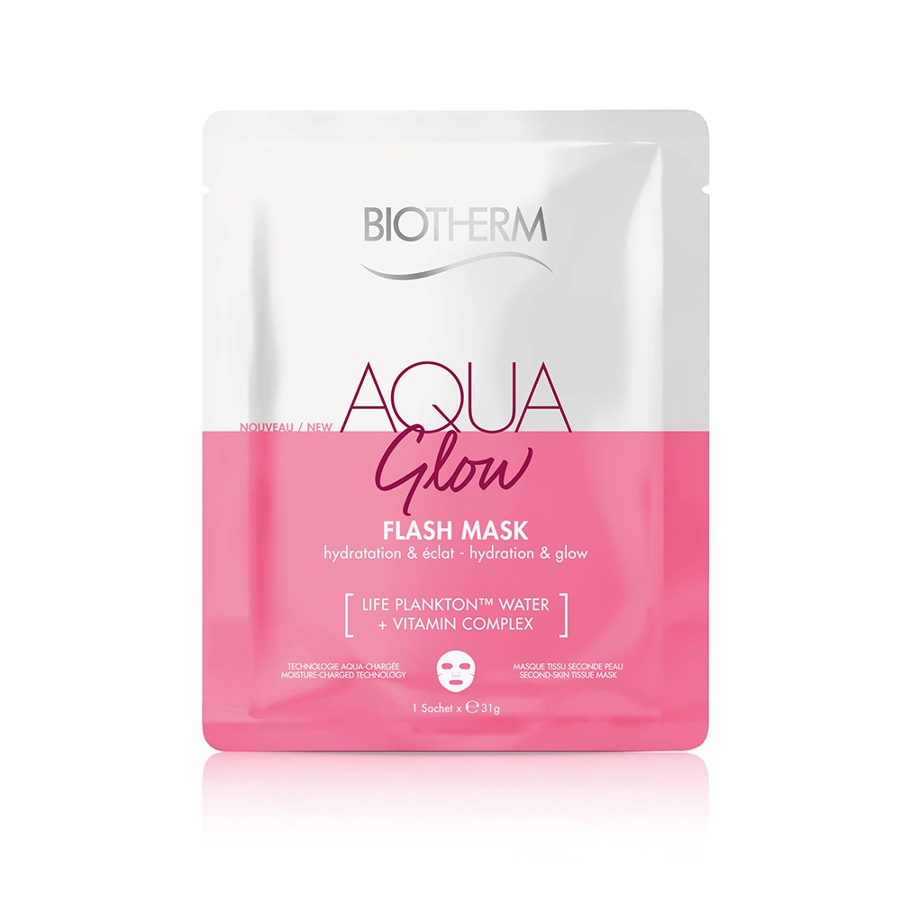 Biotherm Aqua Glow Mascarilla de tela Hidratación e Iluminación 31g