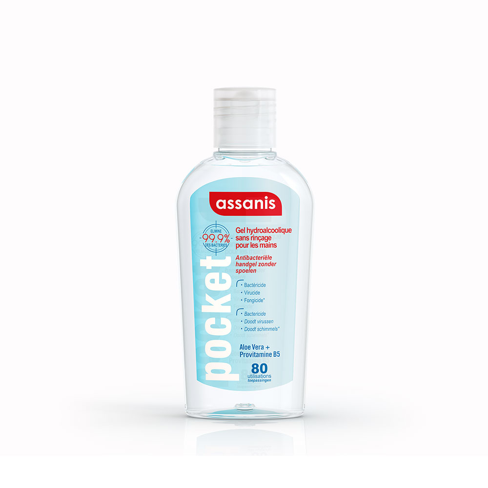 Assanis Pocket Gel antiséptico sin aclarado 80ml