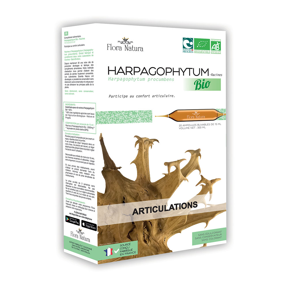 Flora Natura Harpagophytum ecológico Articulaciones 20 ampollas