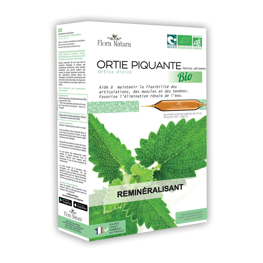 Flora Natura Ortiga ecológica Remineralizante 20 ampollas