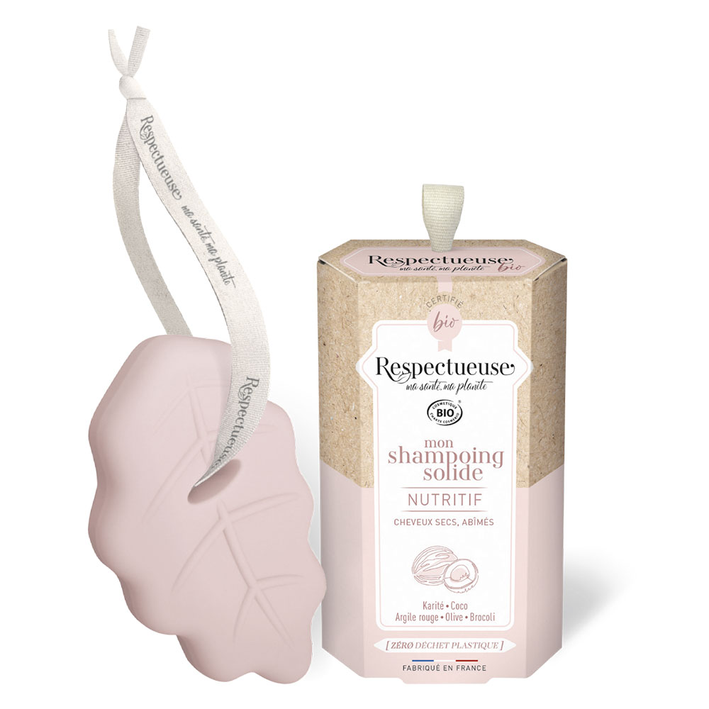 Respectueuse Champú sólido nutritivo ecológico fragancia natural de Karité 75g