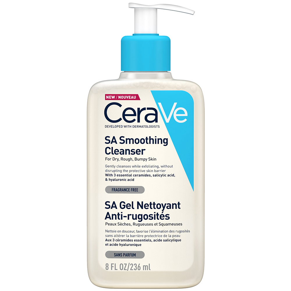 Cerave Body SA Gel limpiador con ácido salicílico piel áspera 236 ml