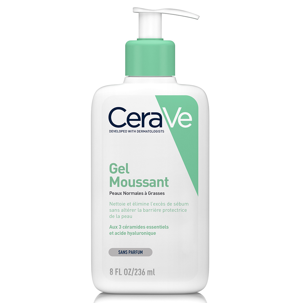 Cerave Cleanse Rostro Gel espumoso facial y corporal para piel normal a grasa 236 ml