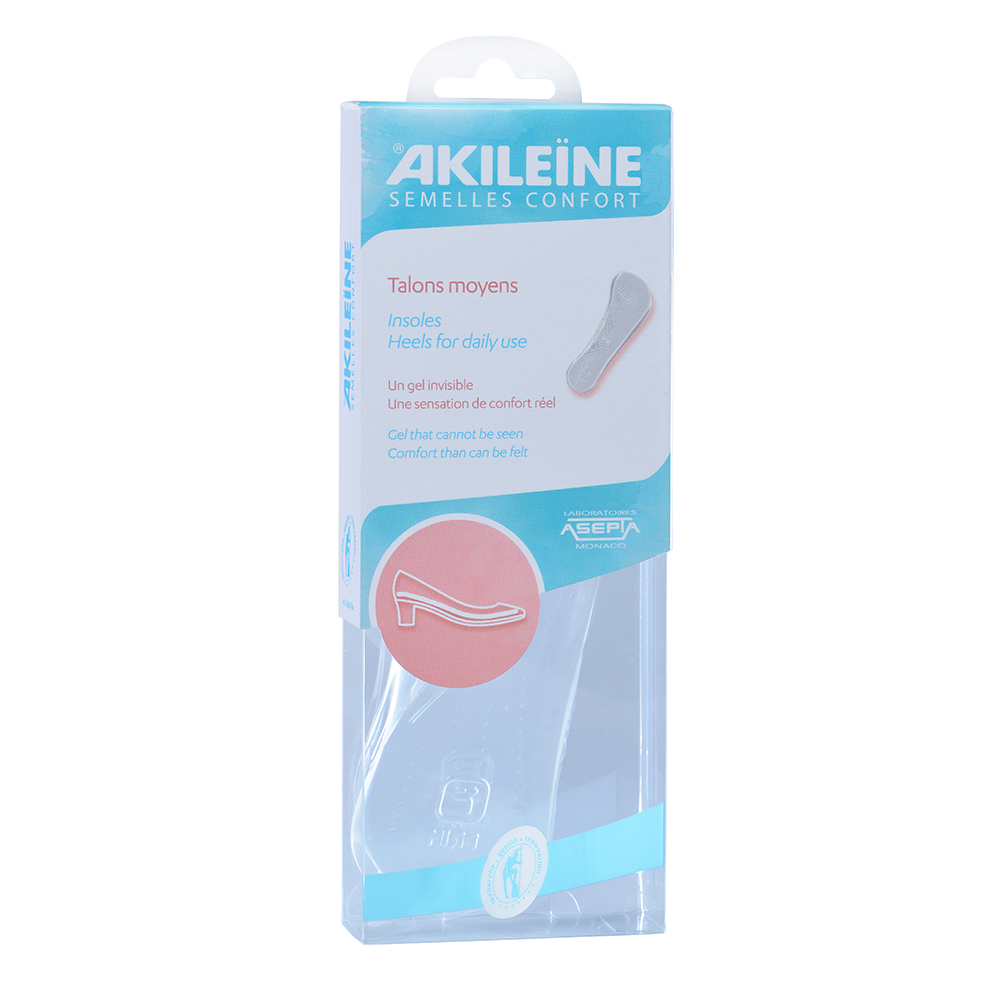 Asepta Akileine Plantillas Conforgel para mujer tacones medianos x 2
