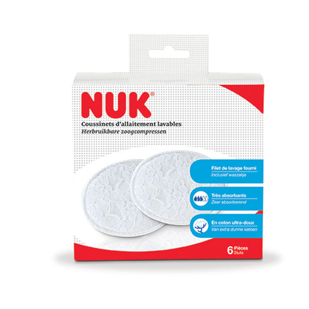 Nuk Discos de lactancia lavables x6