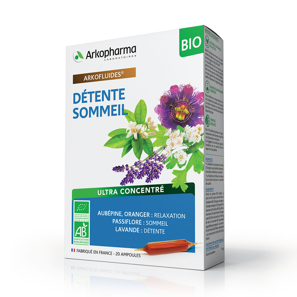 Arkopharma Arkofluidos Relajación - Sueño bio 20 ampollas