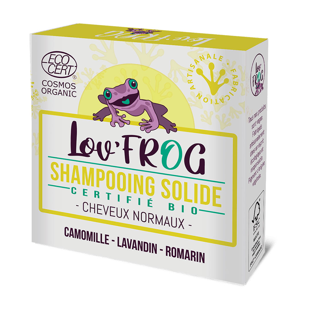 Lov'Frog Champú certificado ecológico para cabellos normales 50g