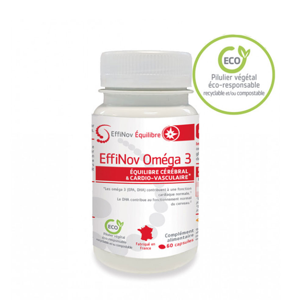 Effinov Nutrition Omega3 Equilibrio cerebral y cardiovascular 60 cápsulas