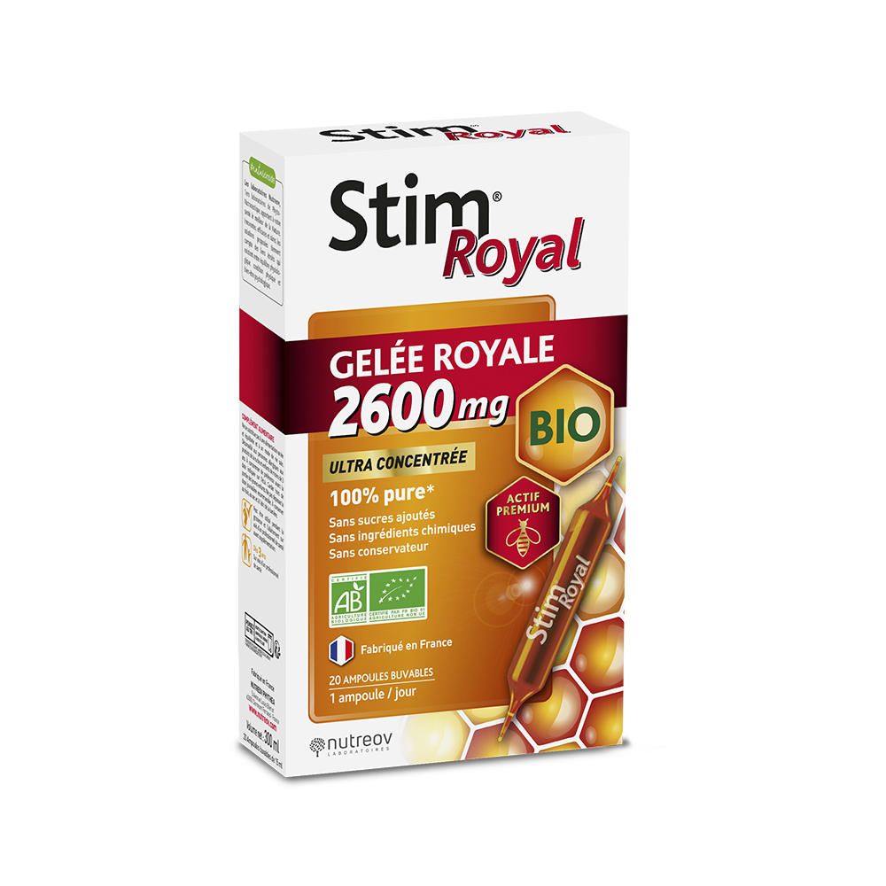 Nutreov Stim Royal Jalea Real Ecológica 2600mg 20 ampollas
