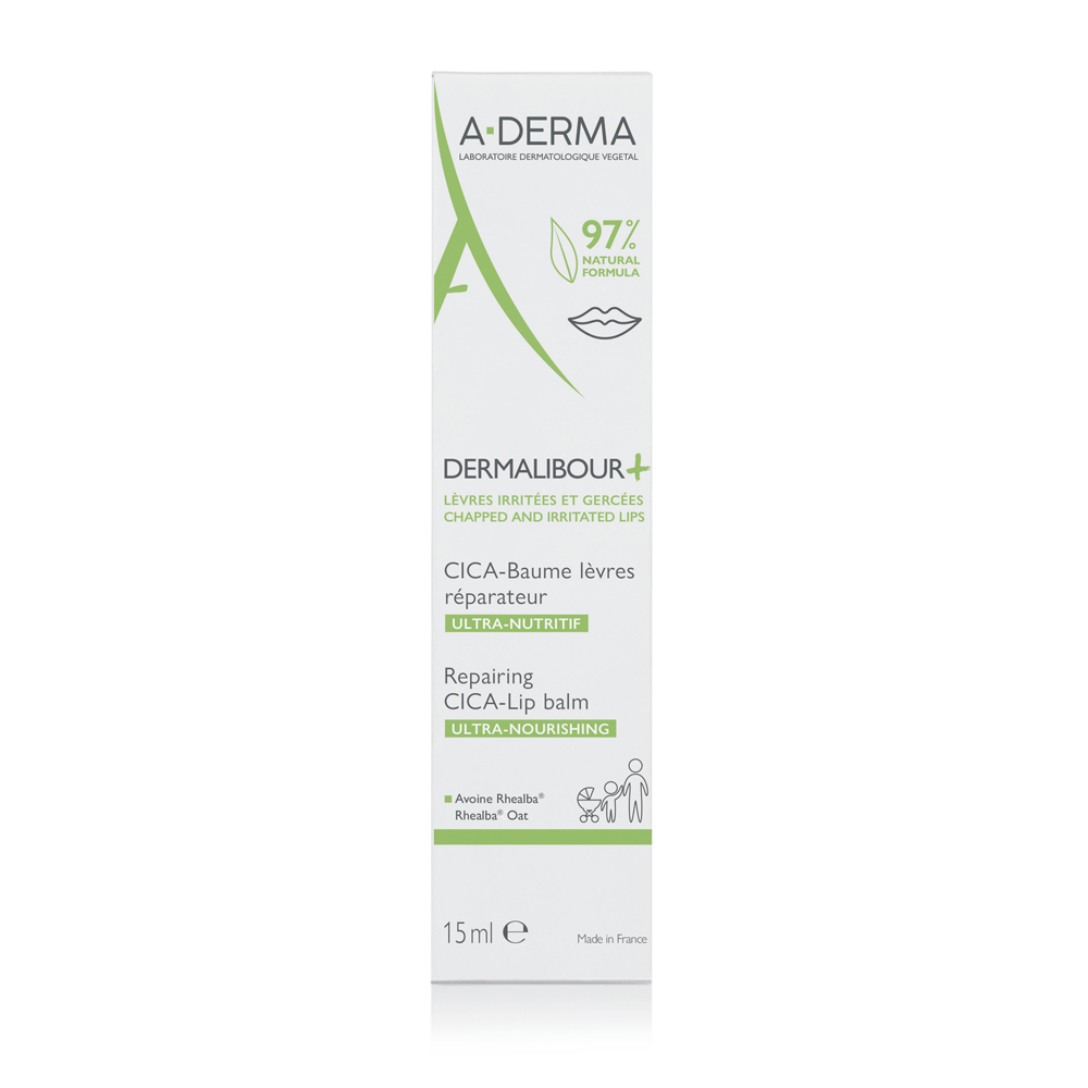 A-Derma Dermalibour+ Bálsamo labial reparador CICA 15ml