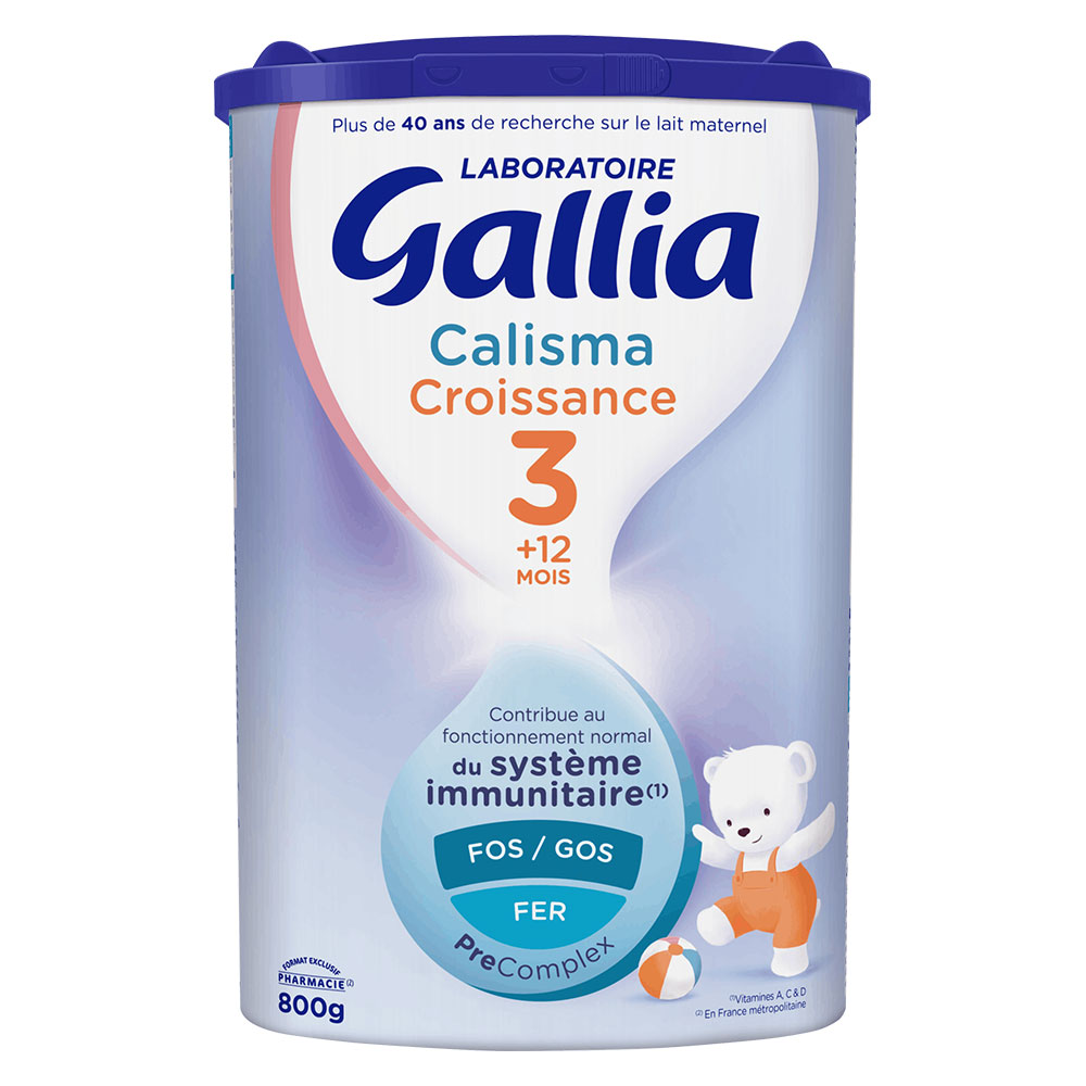 Gallia Calisma Crecimiento 3 leche en polvo de 12 meses a 3 años 800 g