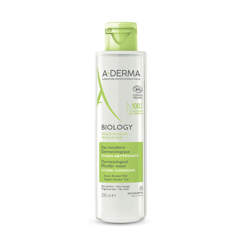A-Derma Biology Agua Micelar Dermatológica Limpiadora Hidratante Bio 200ml