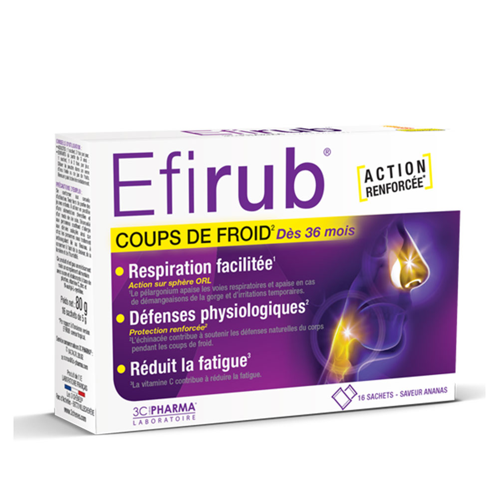 3C Pharma Efirub Bajada de temperatura 16 sobres