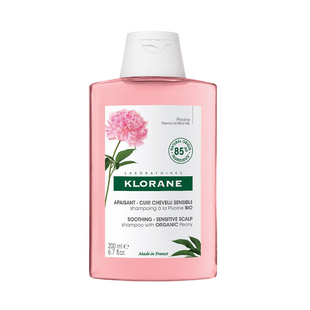 Klorane Peonía Champú calmante Cuero cabelludo sensible Bio 200 ml