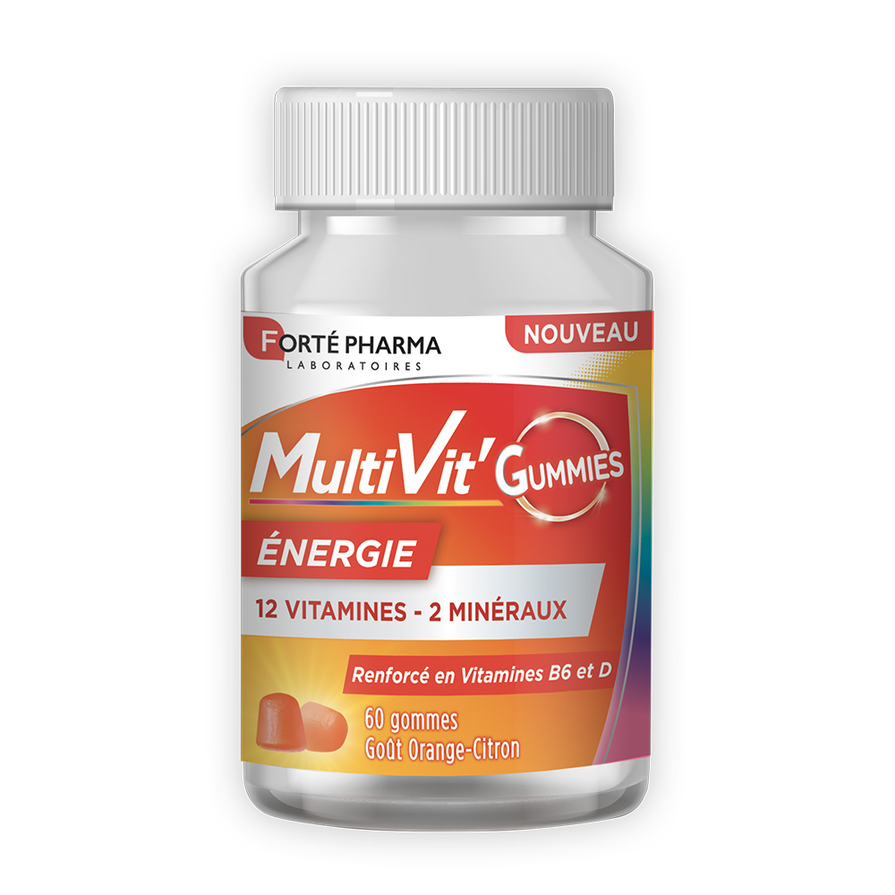 Forté Pharma MultiVit'4G Gominolas multivitaminas y minerales 60 gominolas