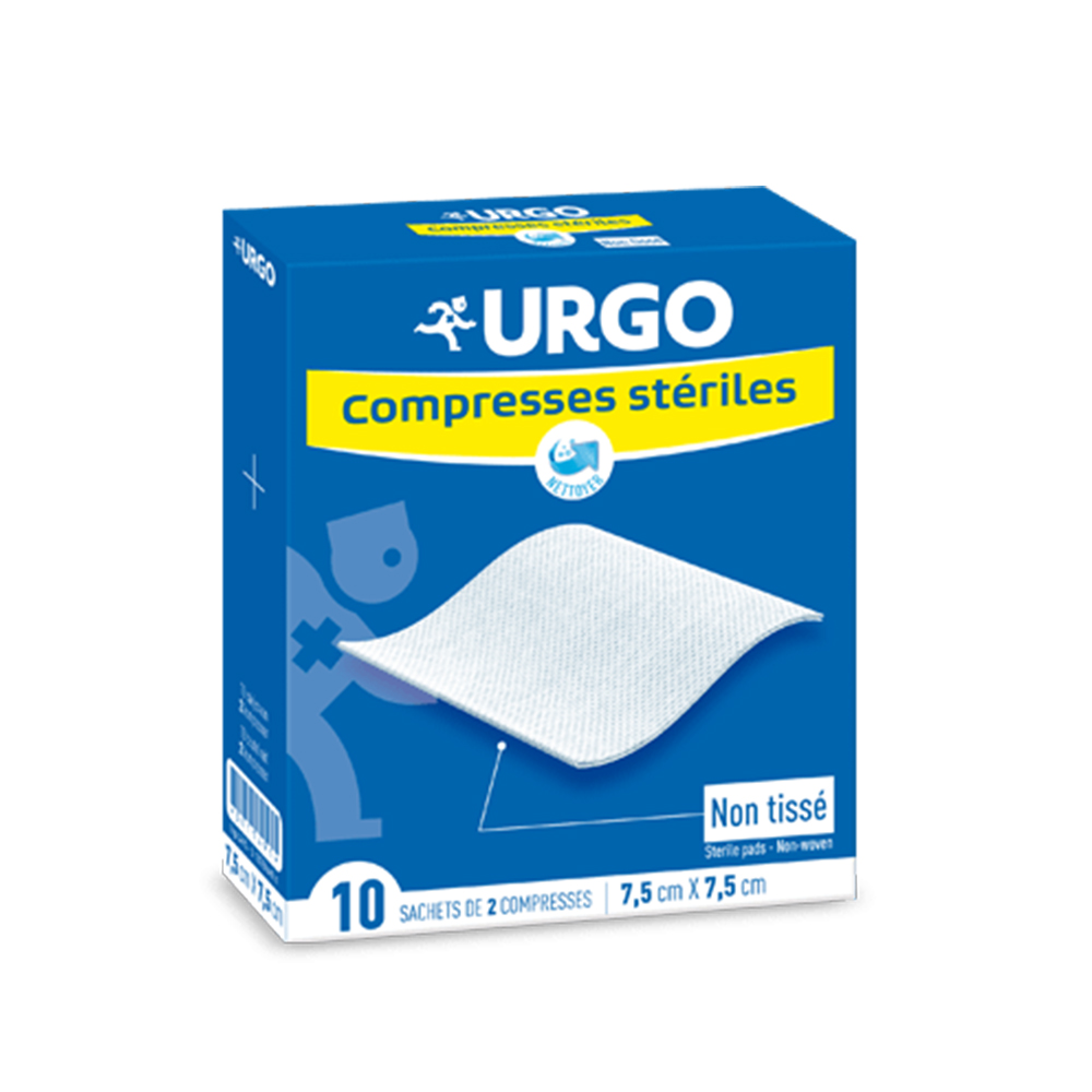 Urgo Compresas estériles no tejidas 7,5x7,5cm Caja de 10