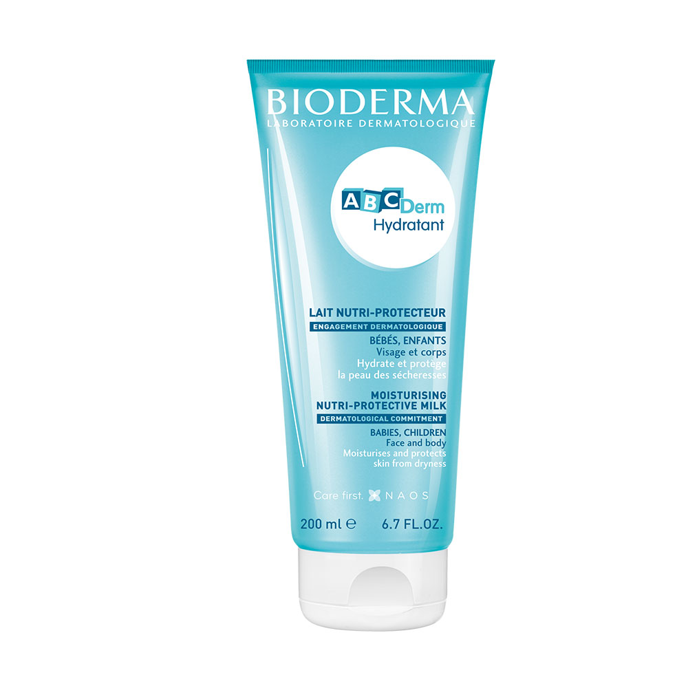 Bioderma Abcderm Leche Hidratante Suave Hydratant Corps et Visage Bébés et enfants 200ml