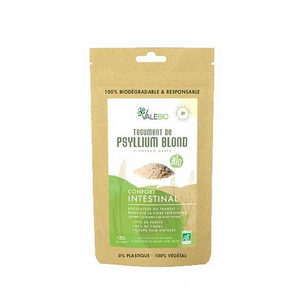 Valebio Tegumento de Psyllium Blond Me ecológico 120g