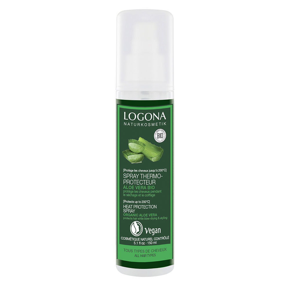 Logona Spray protector térmico de aloe vera ecológico 150 ml