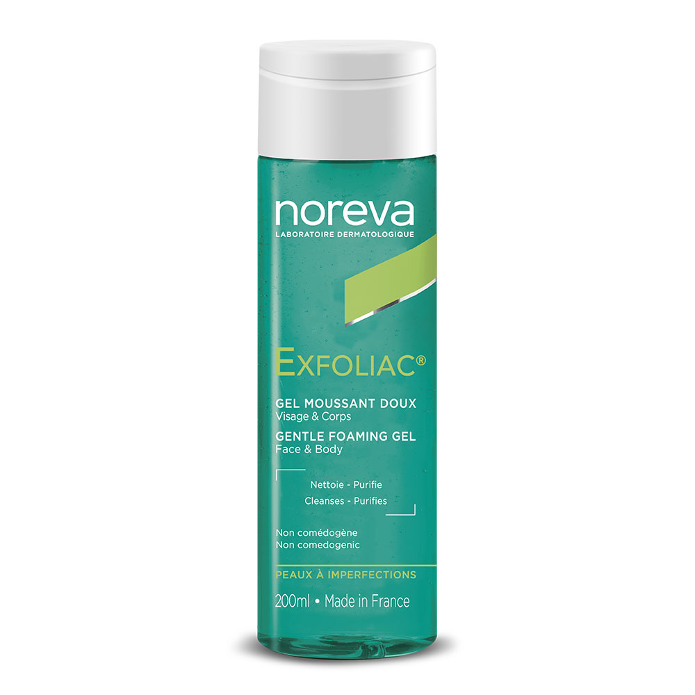 Noreva Exfoliac Gel espumoso suave - Cara y Cuerpo 200 ml