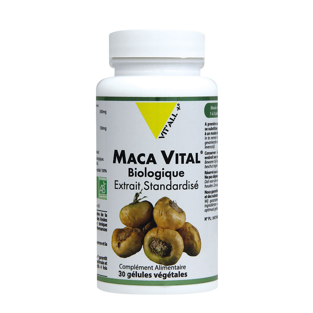 Vit'All+ Maca Vital Extracto ecológico estandarizado 30 Gélulas