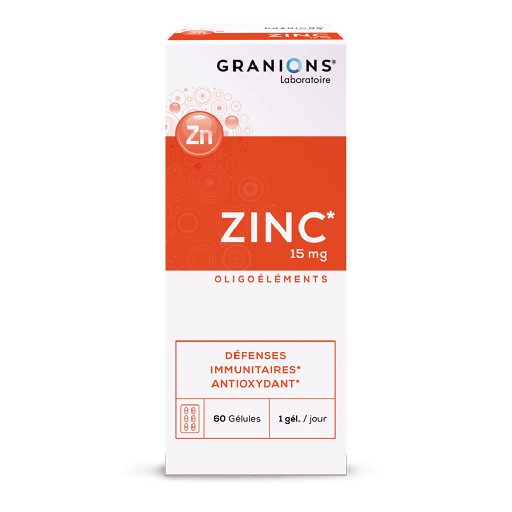Granions Zinc 15mg Defensas inmunitarias 60 Cápsulas