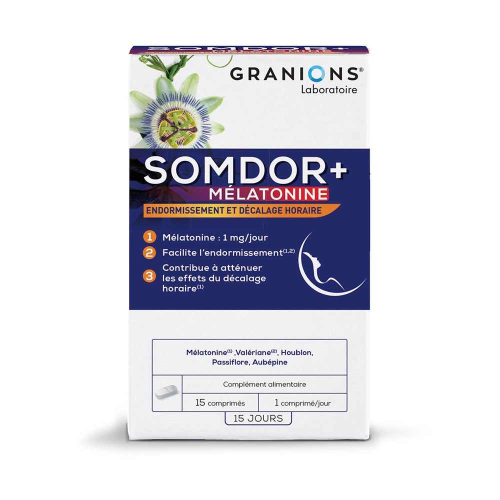 Granions Somdor+ melatonina 15 comprimidos