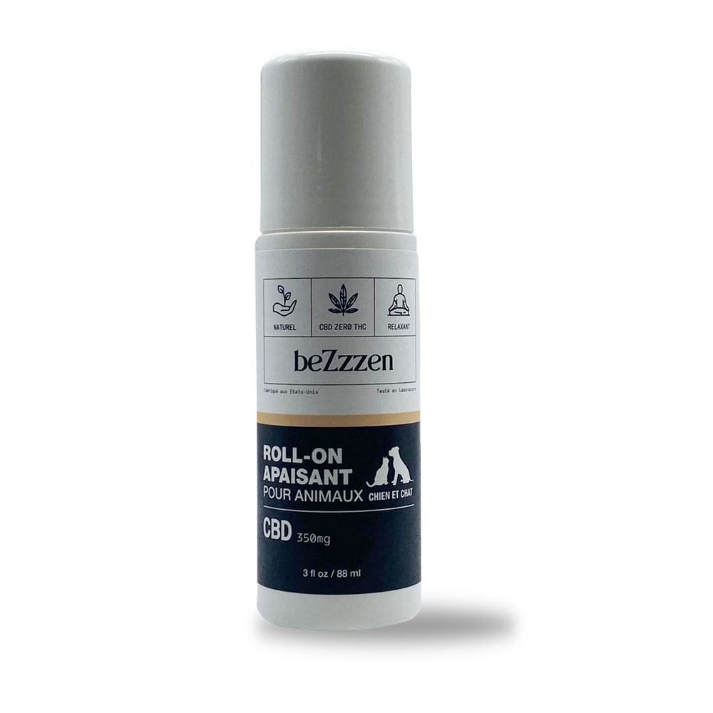 Bezzzen Roll-on calmante para mascotas CBD 350mg Perros y gatos 88 ml