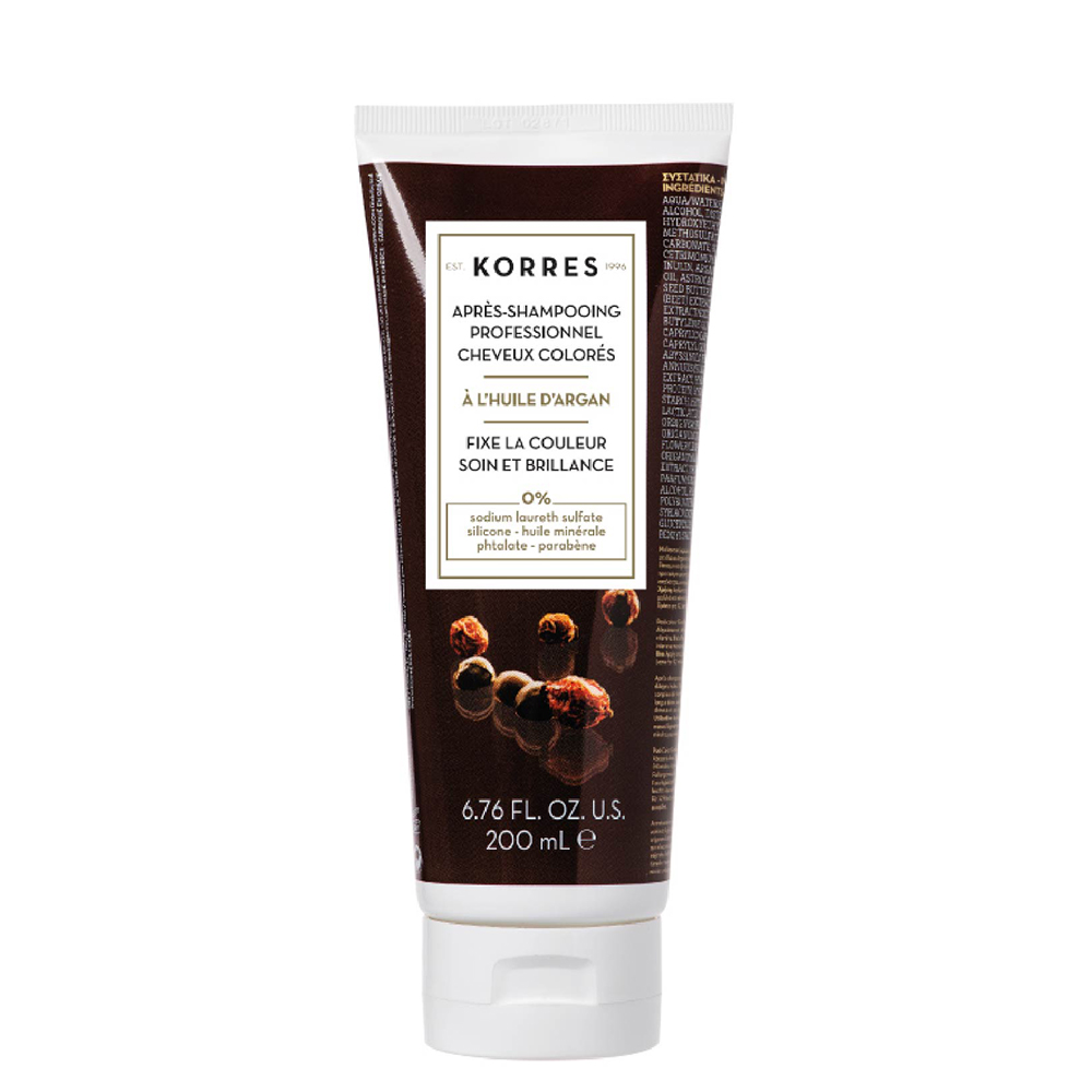 Korres Aceite de argán Acondicionador profesional para cabello teñido 250 ml