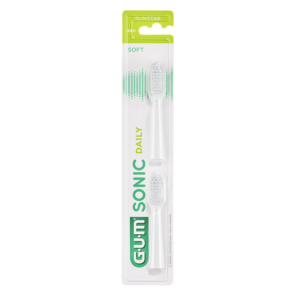 Gum Sonic Daily Recambios para cepillos de dientes Le Blanc x2